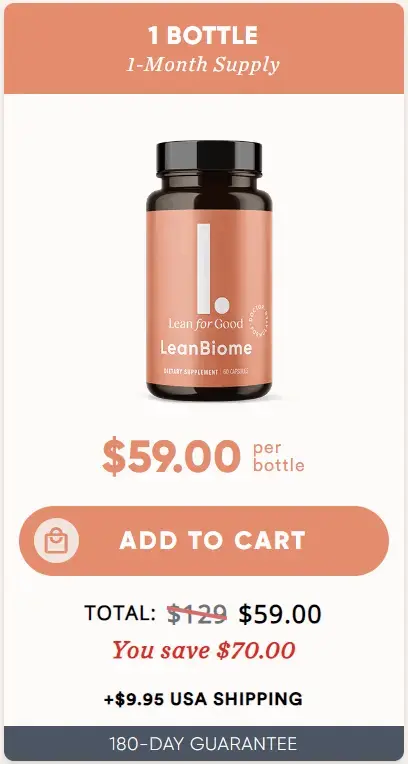 leanBiome1 bottle